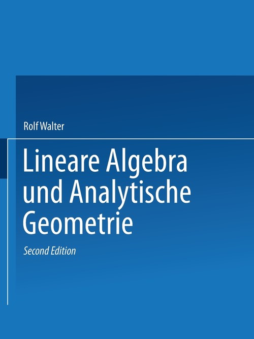 Lineare Algebra und analytische Geometrie