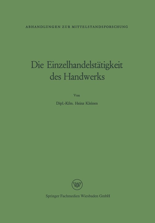 Die Einzelhandelstätigkeit des Handwerks