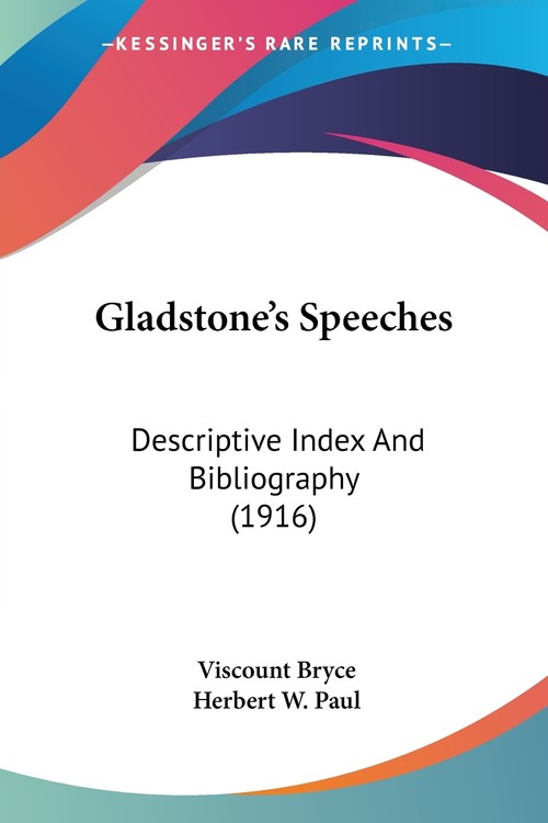 Gladstone's Speeches