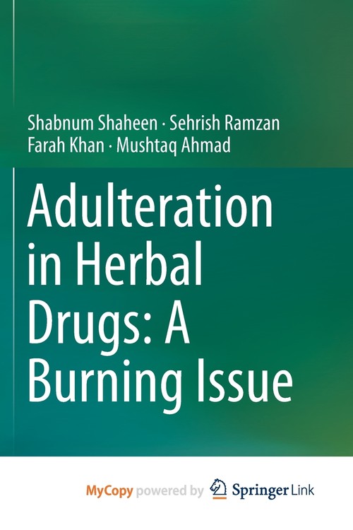 Adulteration in Herbal Drugs