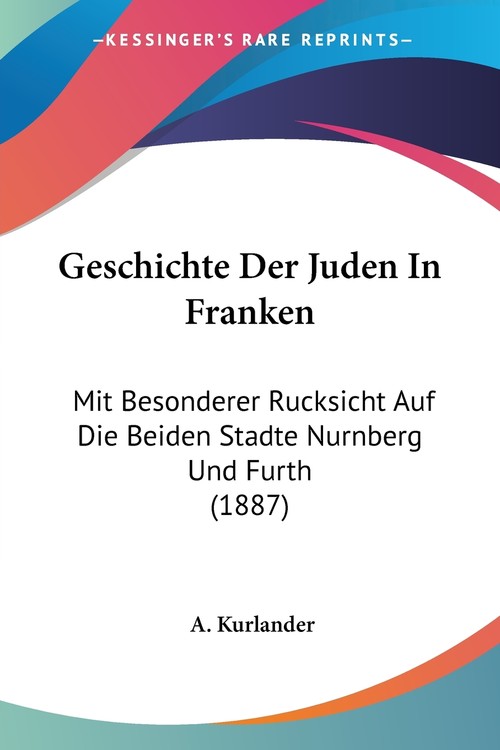Geschichte Der Juden In Franken