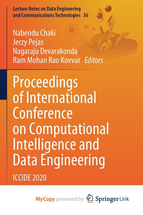 Proceedings of International Conference on Computational Intelligence and Data Engineering