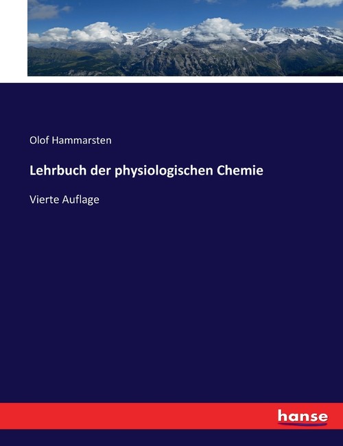 Lehrbuch der physiologischen Chemie