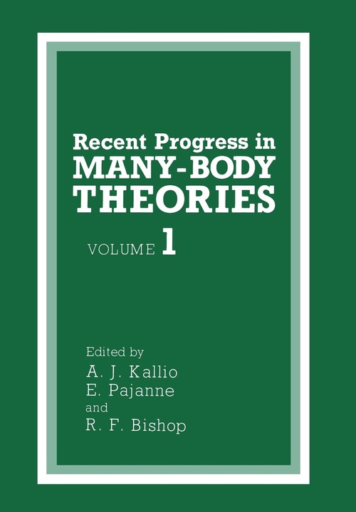 Recent Progress in MANY-BODY THEORIES