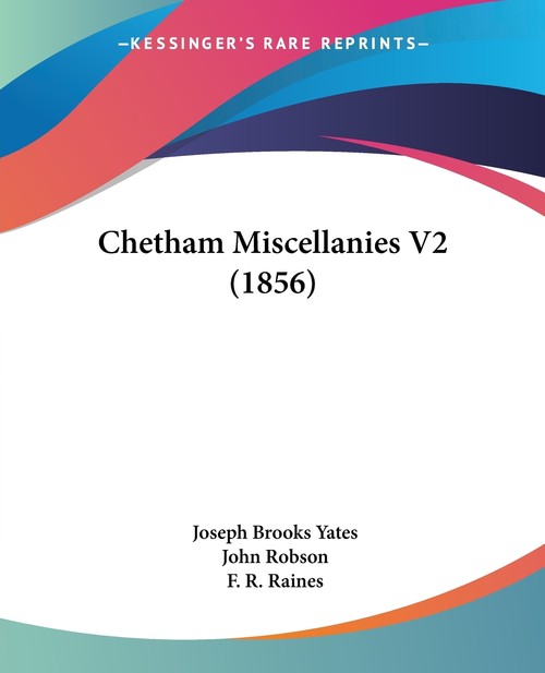 Chetham Miscellanies V2 (1856)